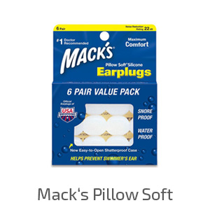 Macks Pillow Soft silikonové špunty do uší